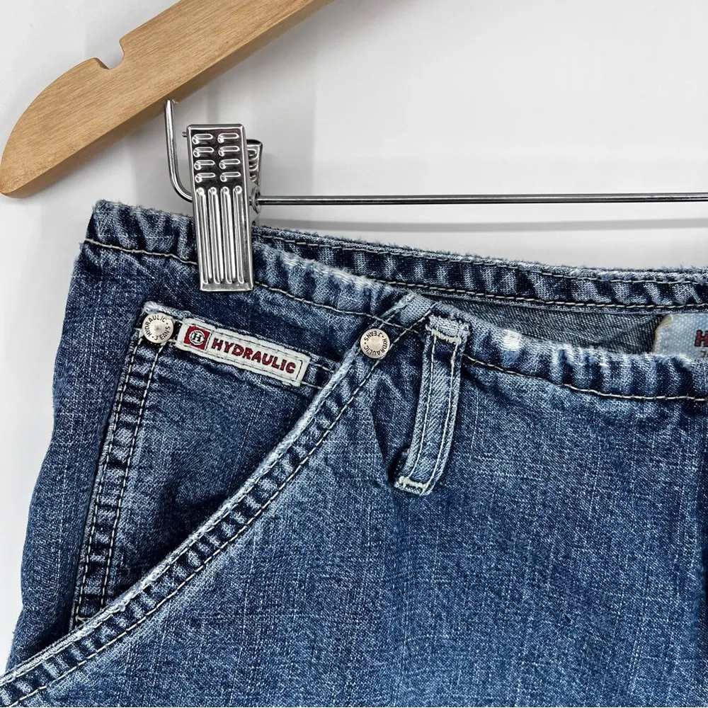 Hydraulic Low Rise Waistband Wide Leg Carpenter Jeans Vintage Y2K‎ Baggy 90's - Image 4