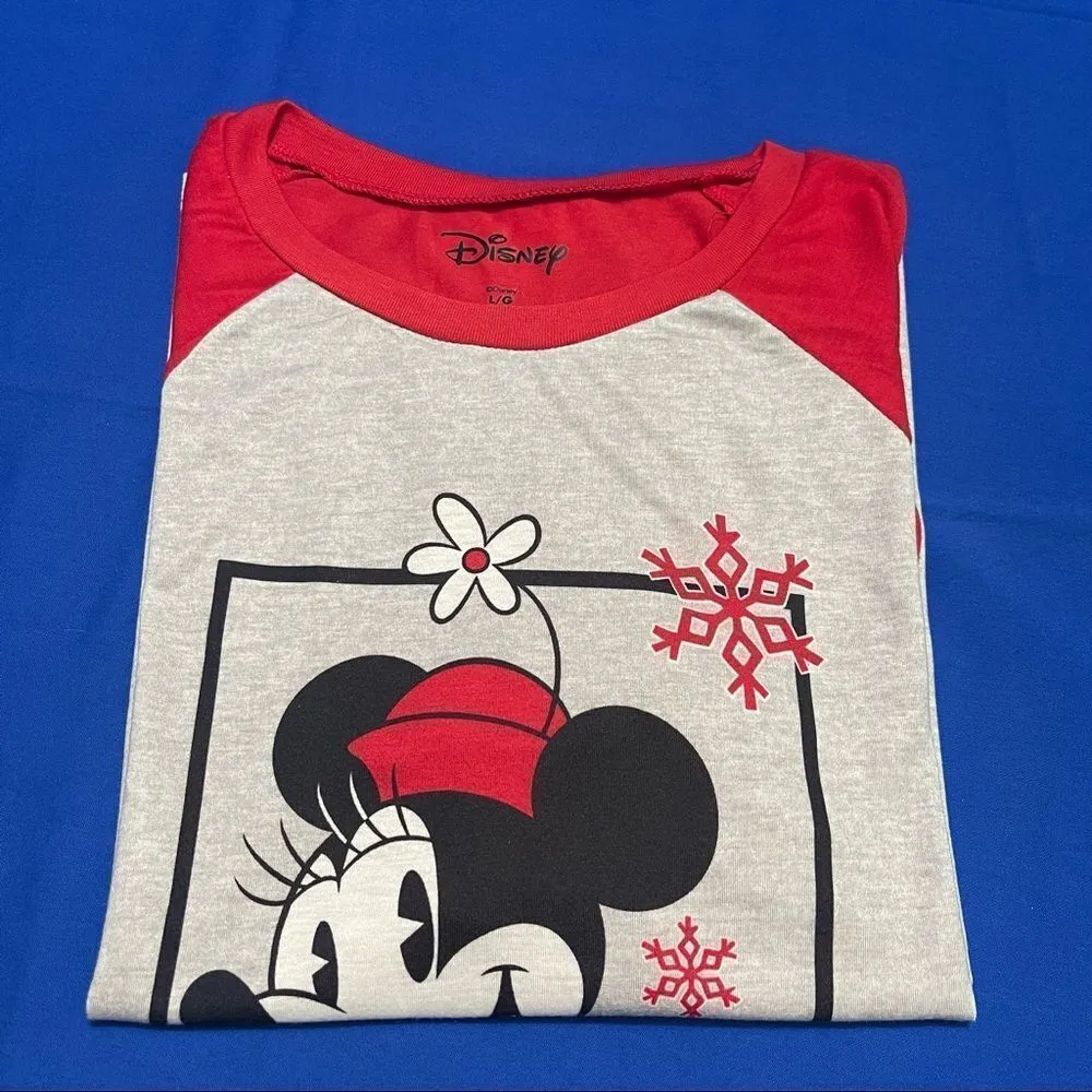 Disney Minnie Mouse Christmas Long sleeve L - Image 2