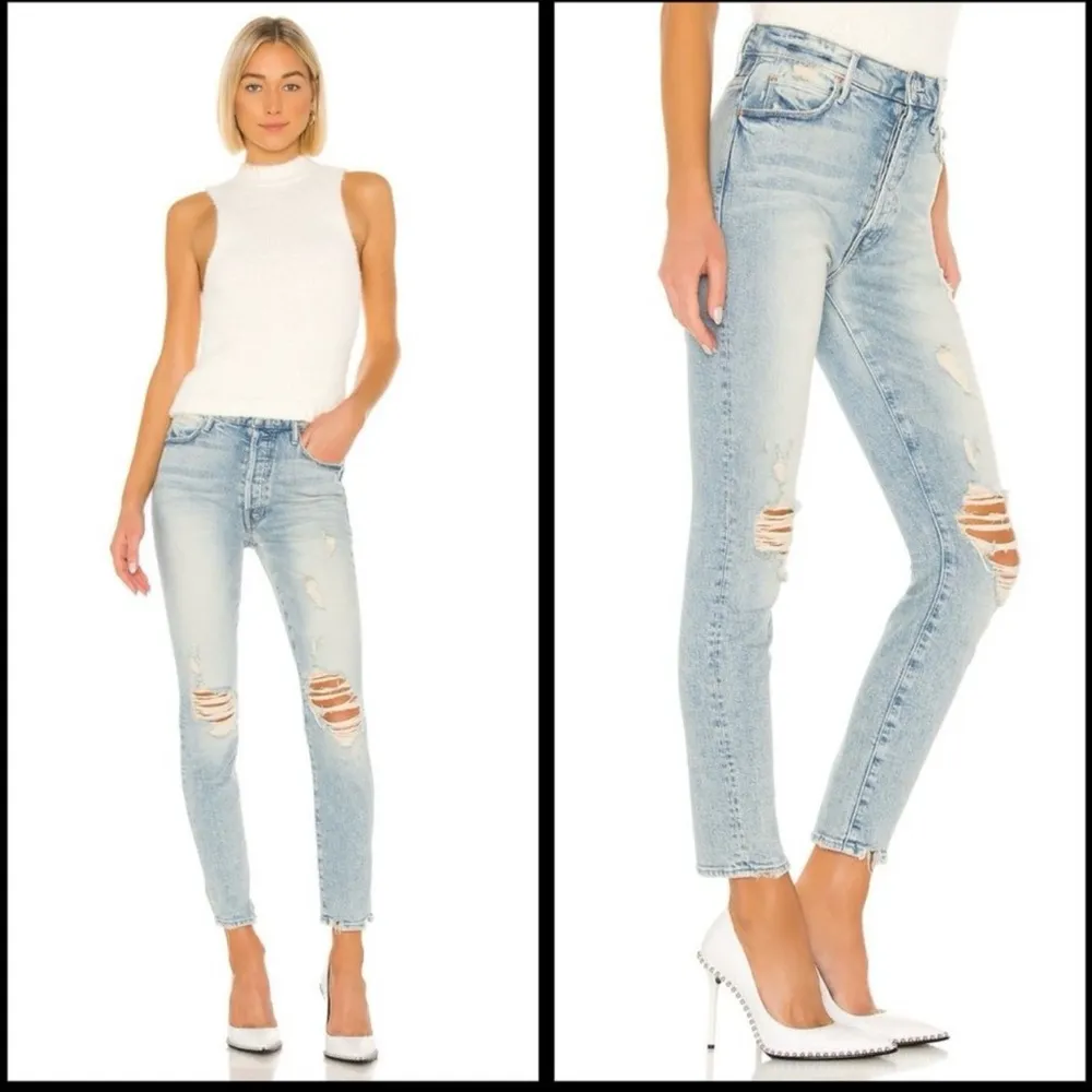 NWOT Mother Superior The Super Stunner Ankle Say Amen Again Jeans Size 26 Blue - Image 5