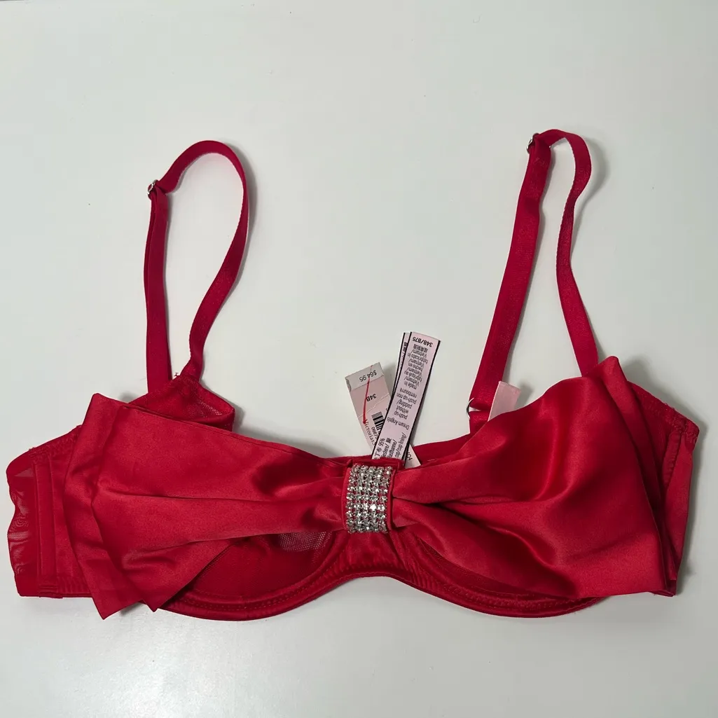 Victoria’s Secret Dream Angels Wicked Unlined Sheer Mesh Bow Balconette Bra - Image 6