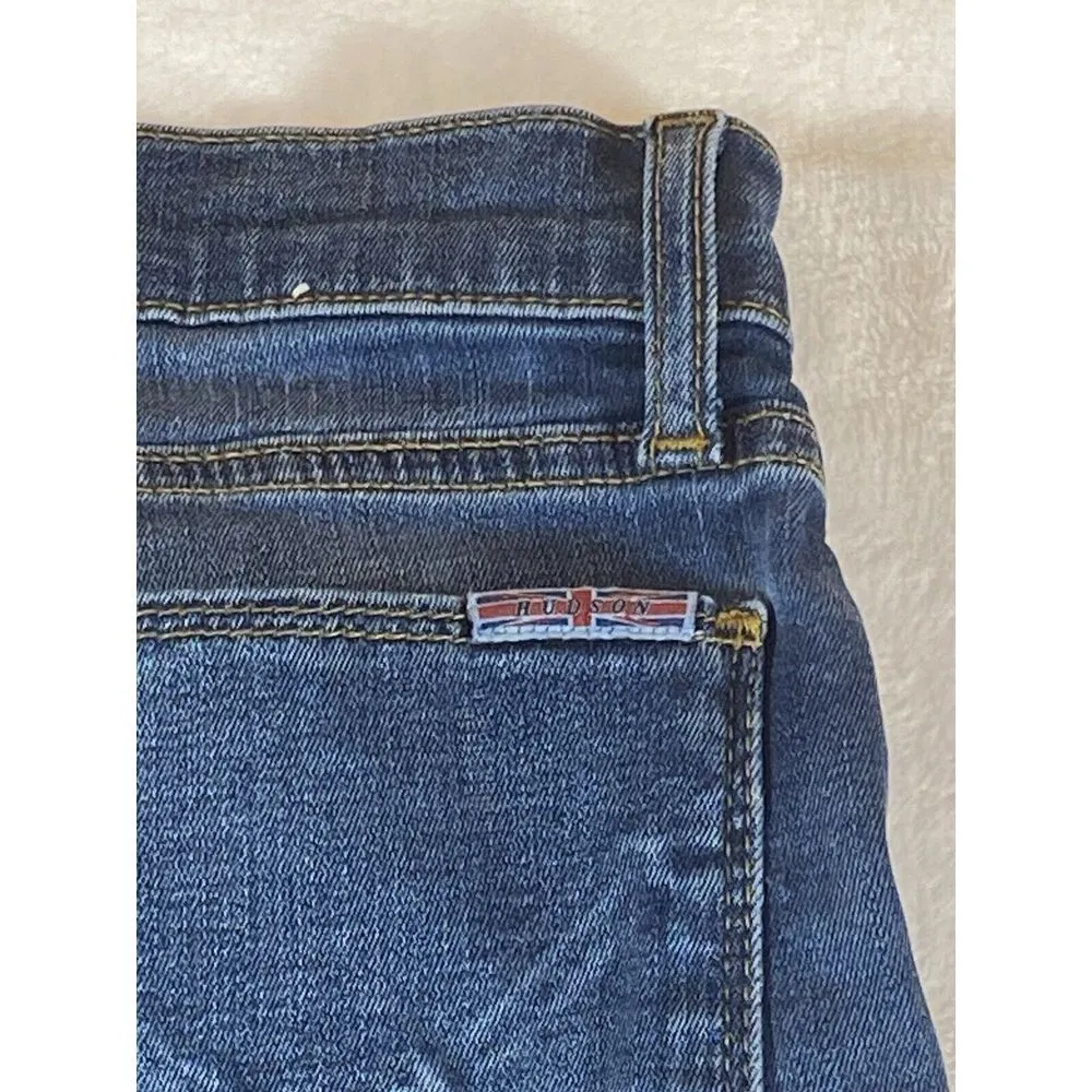 Hudson Jeans Womens Size 30 Ankle Super Skinny Krista Dark Raw Hem Denim Stretch - Image 13