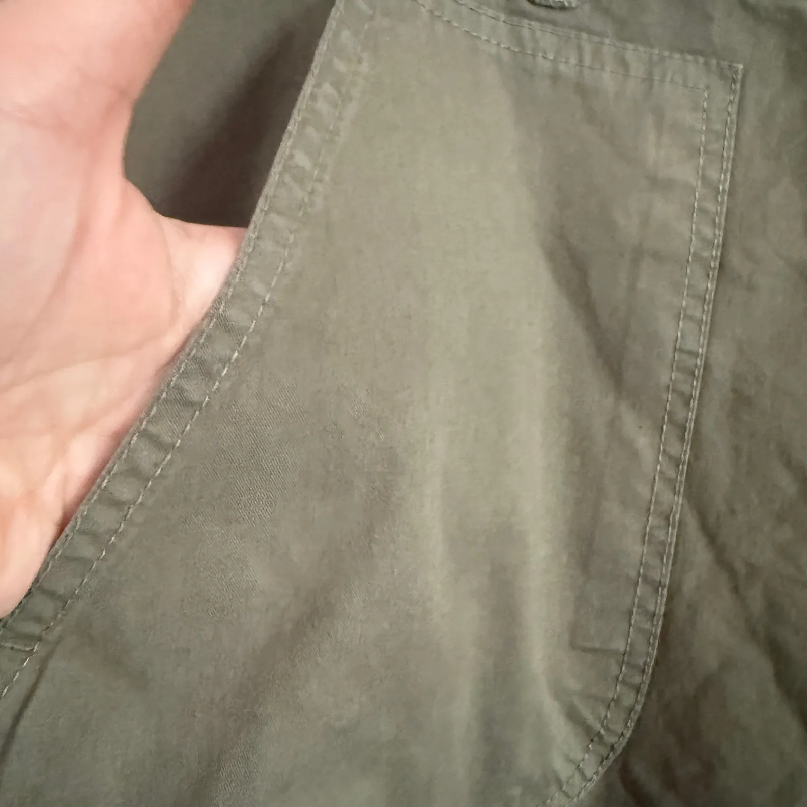 SUNDANCE | Olive Green Jolienne Cotton Button fly Relaxed Cargo Jogger Pants | 6 - Image 4