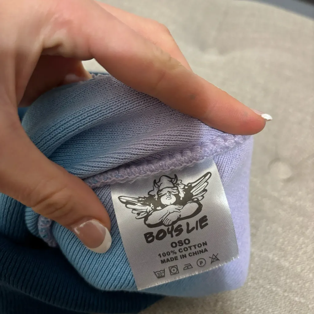 Boys Lie Purple and Blue Gradient Beanie - Image 4