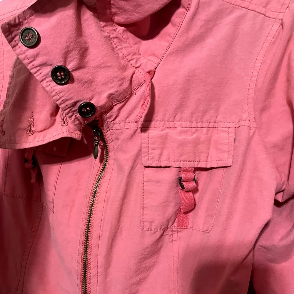 AMI A.M.I. Coral Pink Jacket Womens M lightweight Barbiecore full zip Spring Size M - Image 5