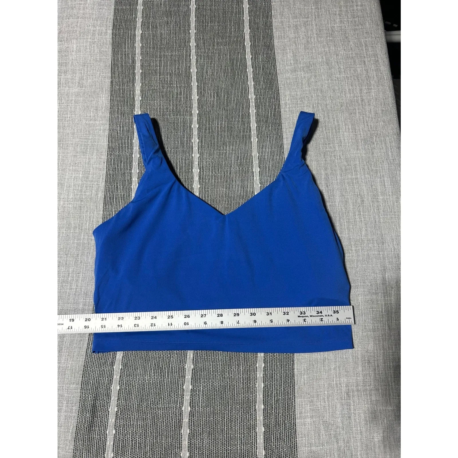 OFFLIN Sports Bra Crop Top Royal Blue XL Athletic Workout Activewear - Image 2