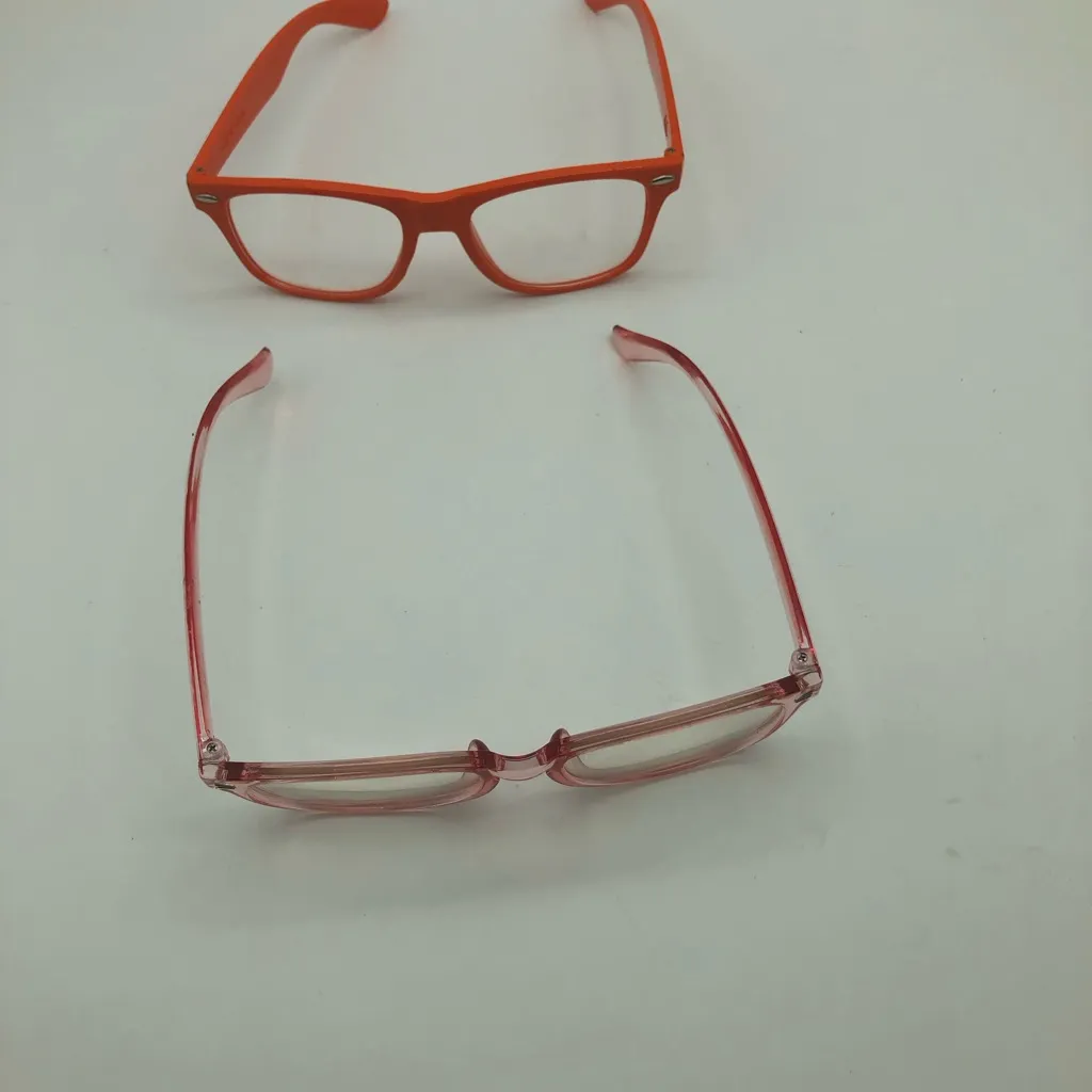 2 PAIR GLASSES. Orange - Image 5