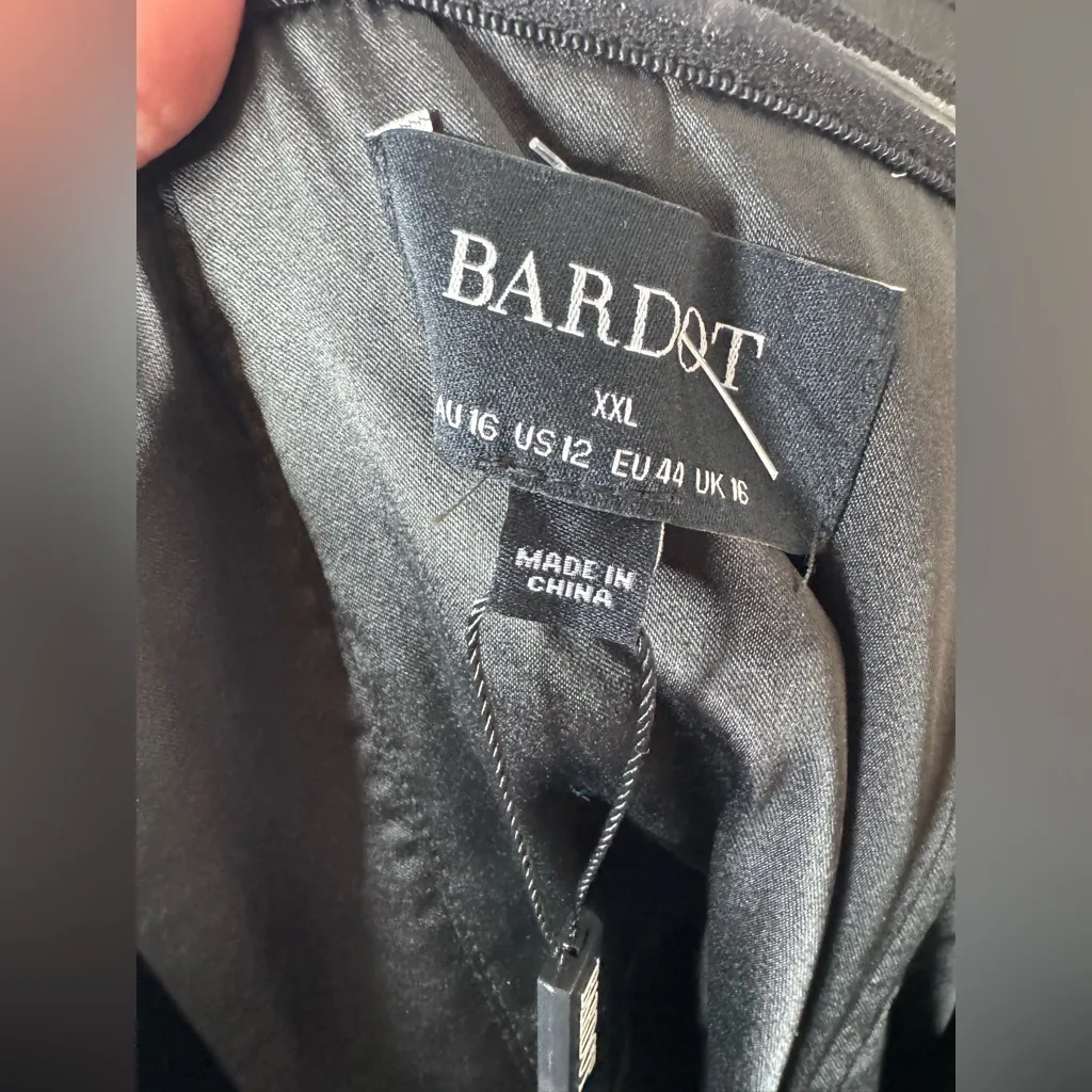 Bardot Brydie Bow Front Polka Dot Mini Dress XXL - Image 9