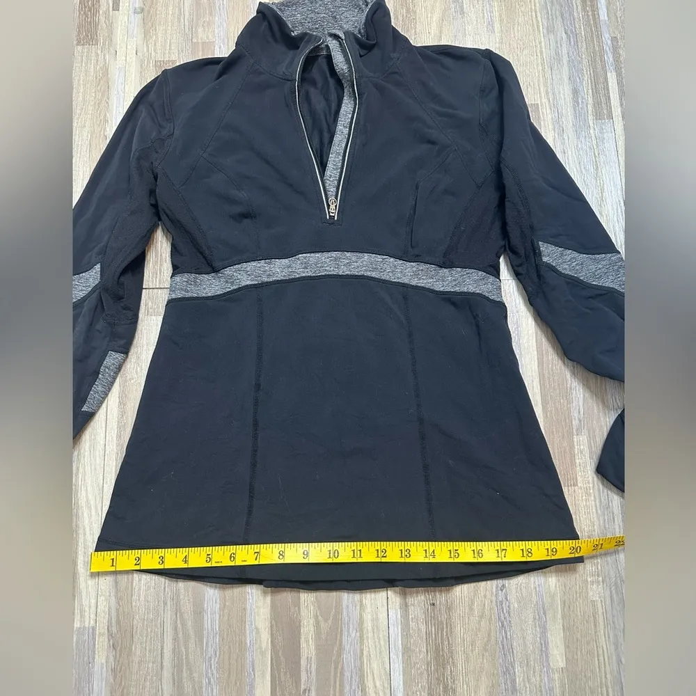 Lululemon 1/4 Zip Pullover with Thumbholes, Size 8 - Image 12