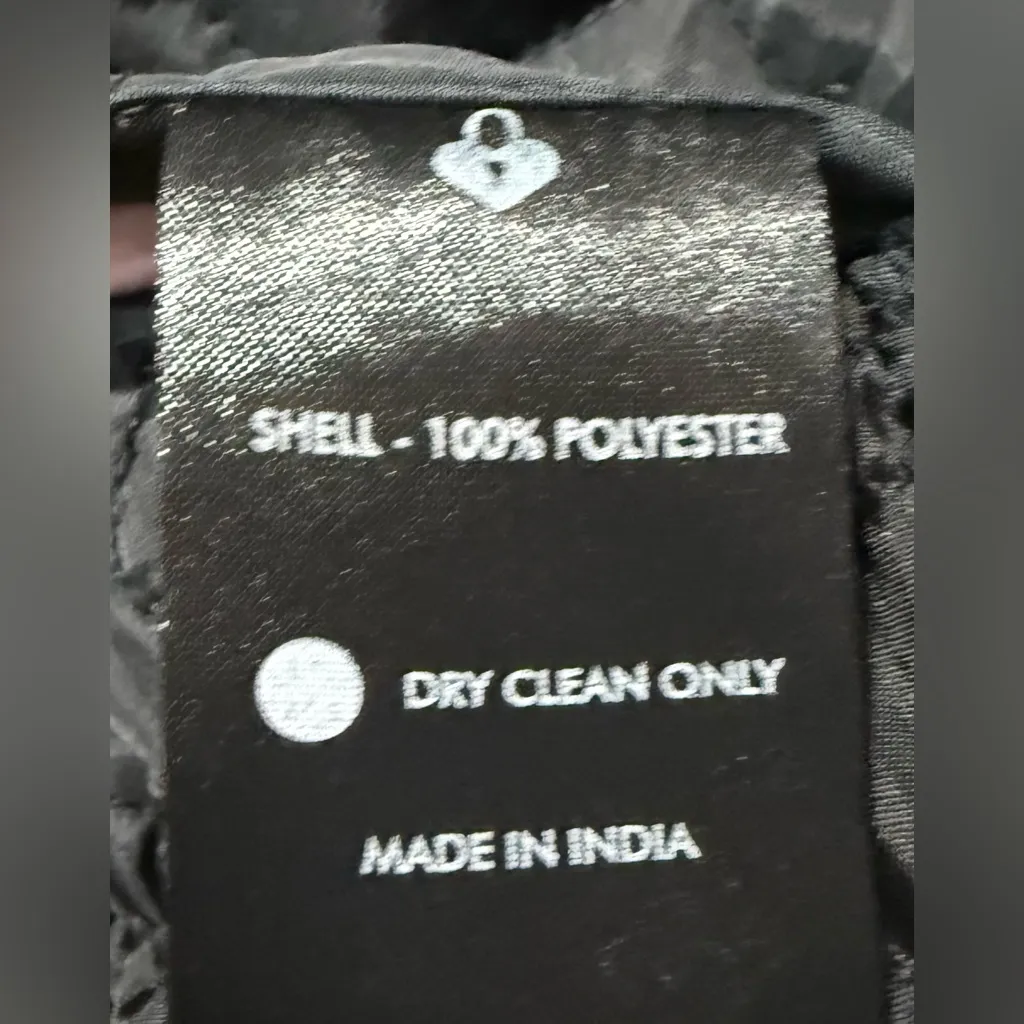 NEW EMILY LOVELOCK Chelsea Quilted Bomber Jacket Black Vibrant 70s Print XS $230 - Image 8