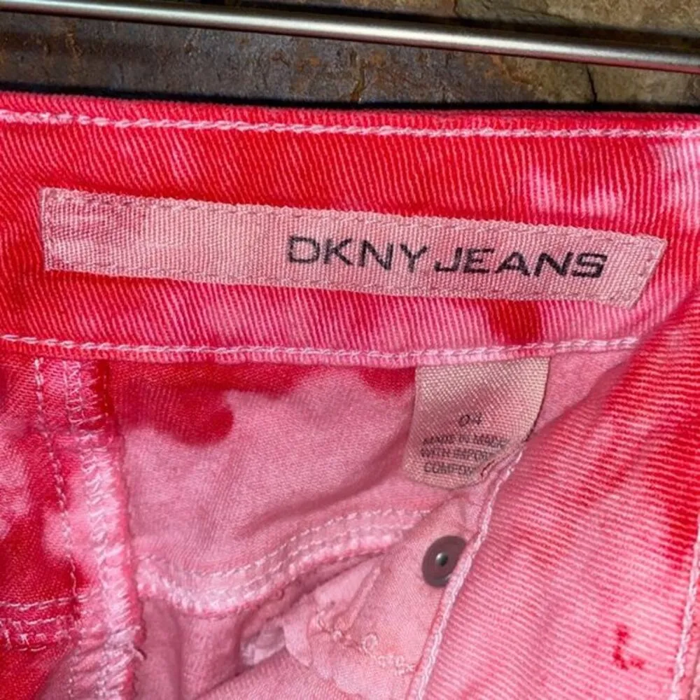DKNY Custom Tie Dye Capri Denim Jeans Women's Size 4 - Image 7