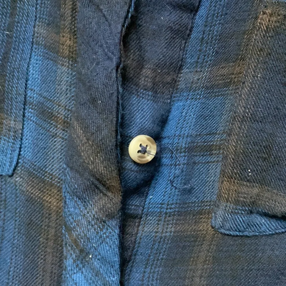 Wet Seal flannel half button front top - Image 2