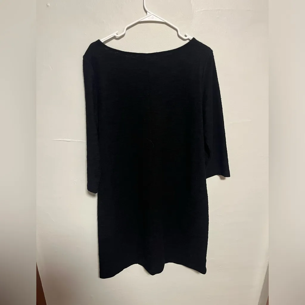 Ann Taylor Classic Black Long Sleeve Dress - Image 4
