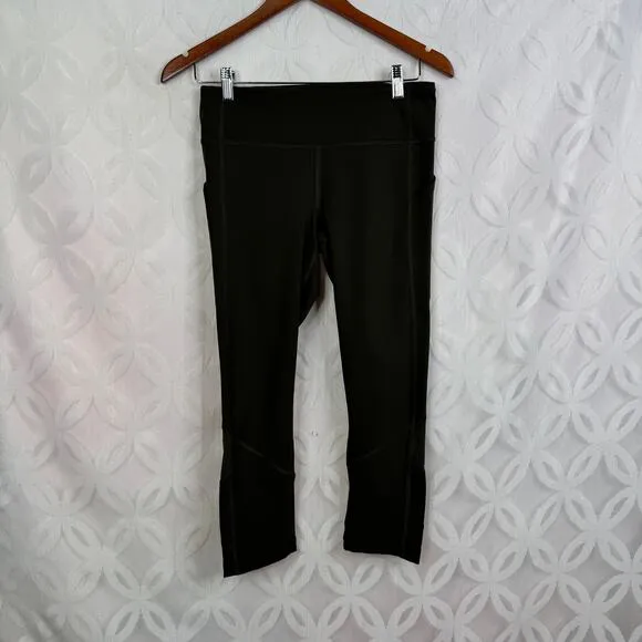 Lululemon Pace‎ Rival Crop Full-On Luxtreme 22" Dark Olive Legging Size 6 - Image 7