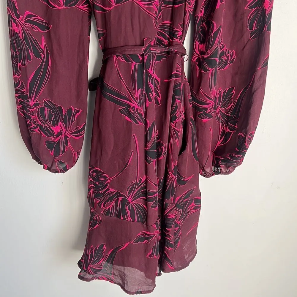 A.L.C. Embry Floral-Print Silk Mini Wrap Dress - Image 11