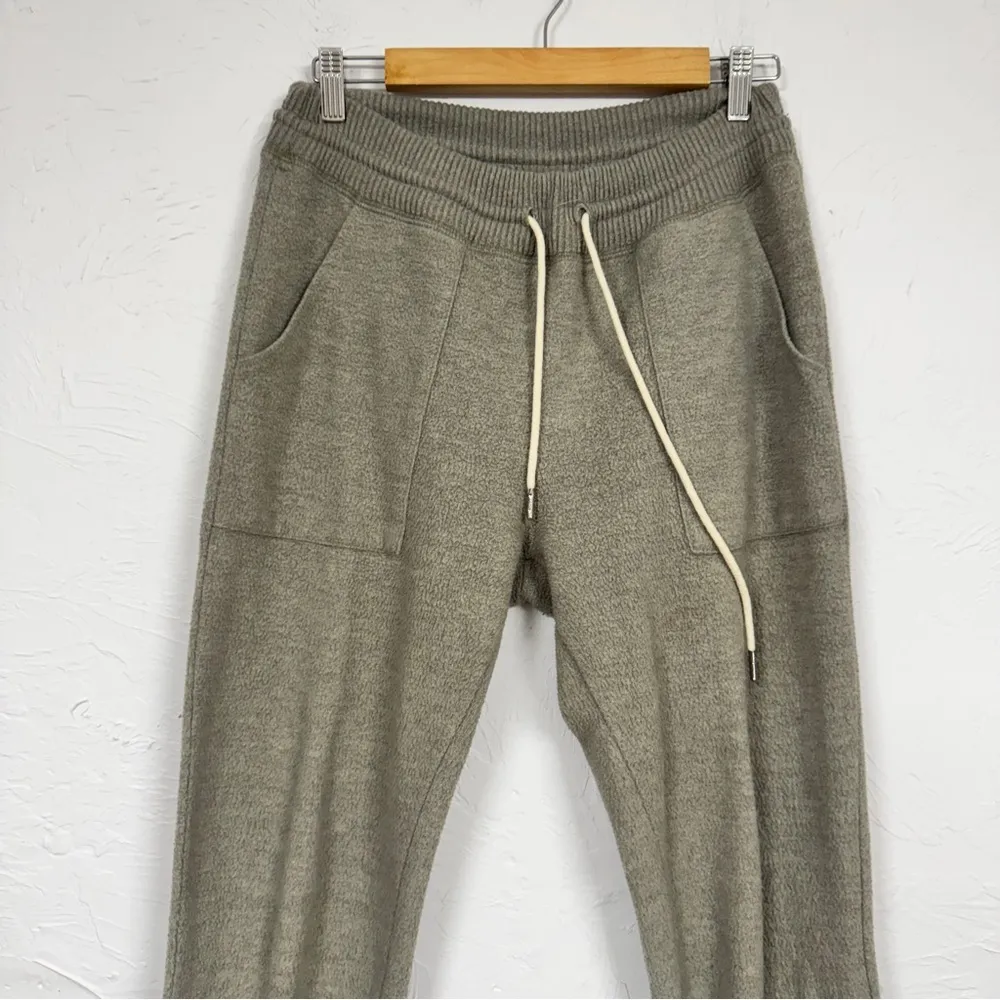 Saturday Sunday Green Jogger Sweatpants Women’s 0 Casual Cozy Teddy Bear Anthro - Image 2