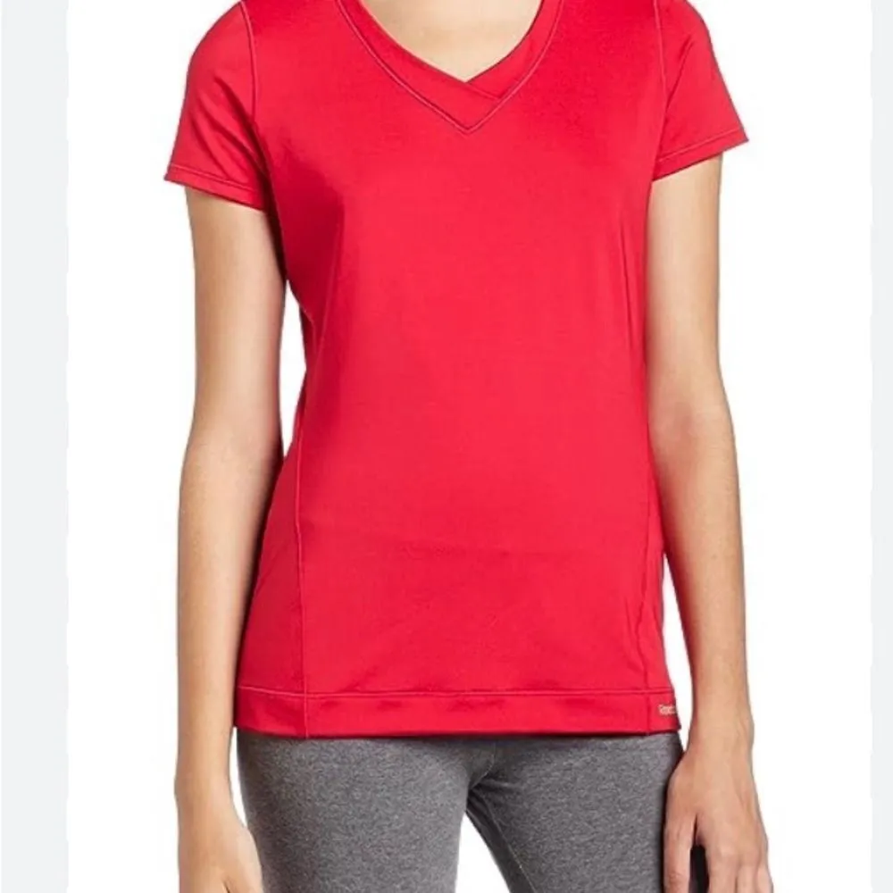 Reebok Size Small Short Sleeve Athletic Top Hot Pink - Image 2