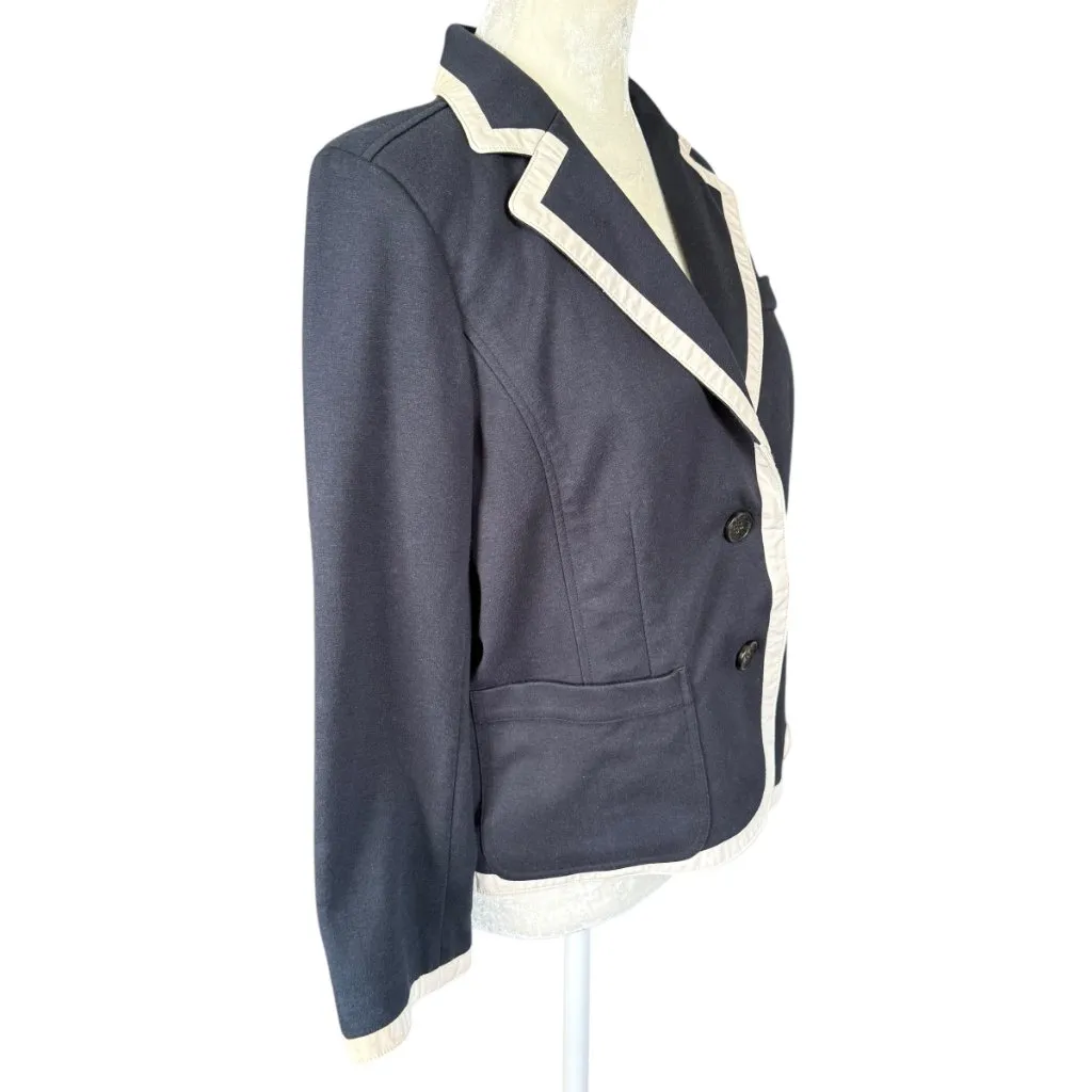 Victoria's Secret Pink vintage black and cream blazer women's size large - Image 2