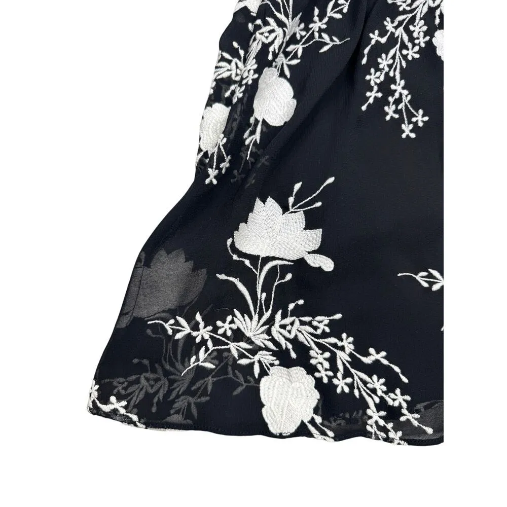 NEW Alice and Olivia Holden Embroidered Cold-Shoulder Dress  Size Large - Image 12