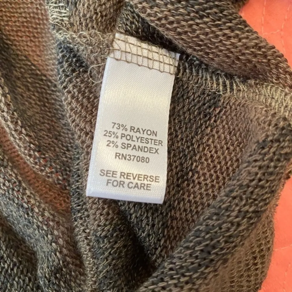 2 for $15 Cato Size XL Dark Green Sweater Blouse Top Striped Layer Size XL - Image 6