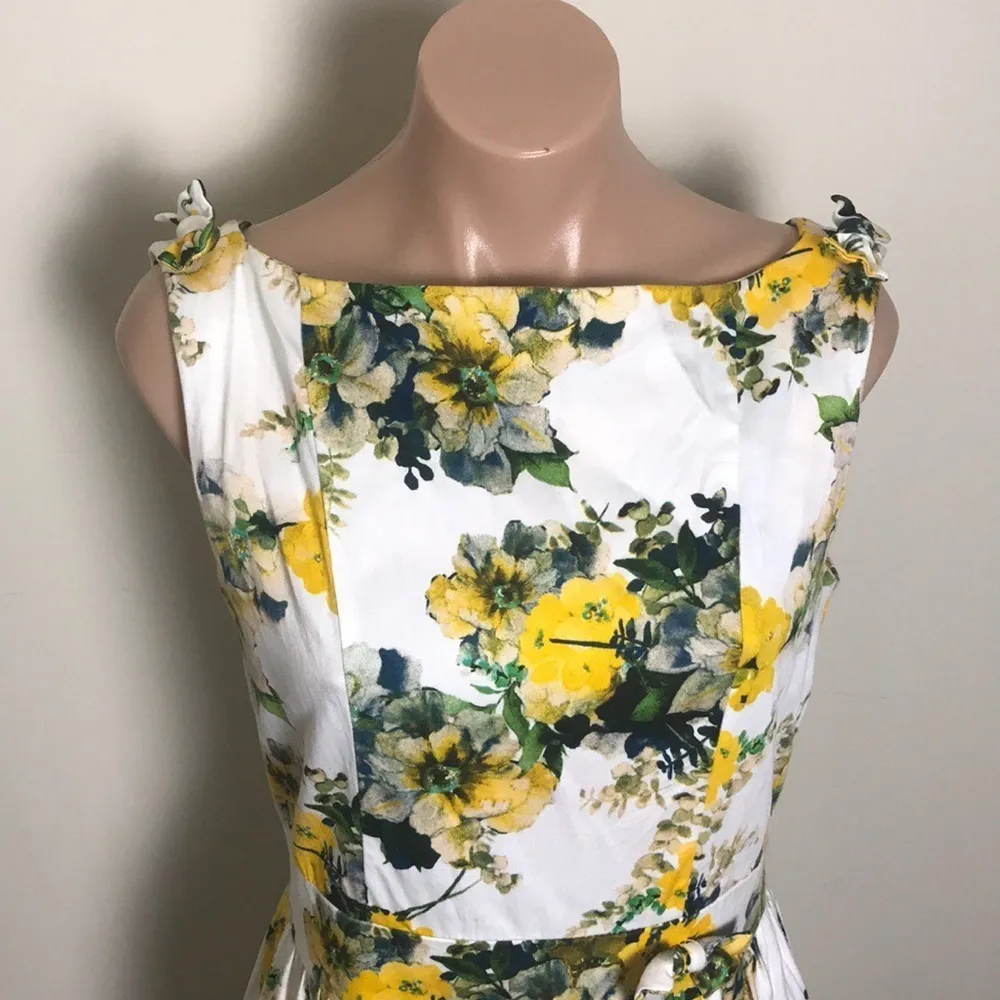 Iconic by Unique Vintage April Swing Floral Dress - Image 3