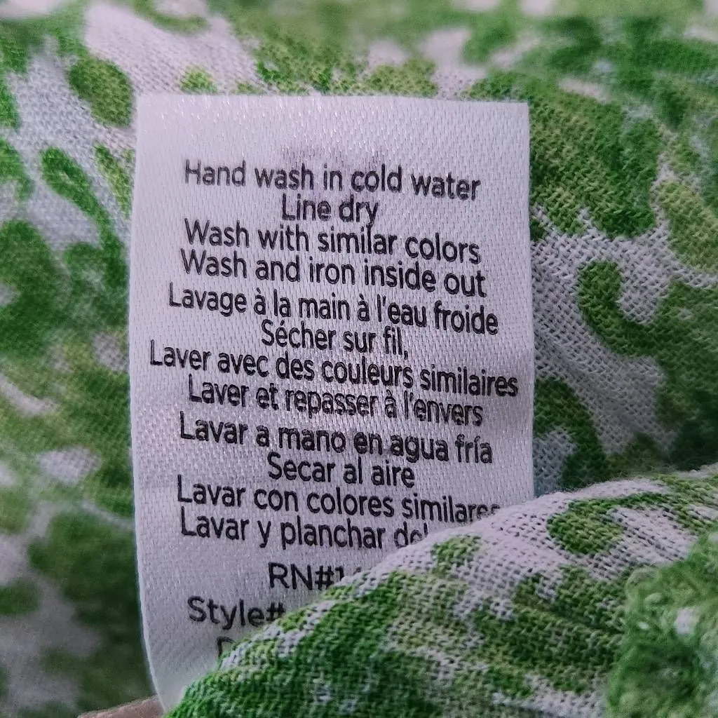 Adore Me Green Print Sleeveless Tiered Midi Dress Size 2X Green Sundress - Image 8