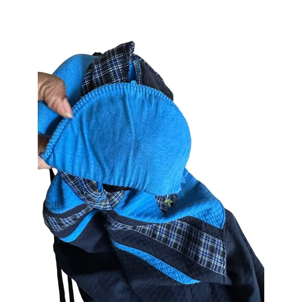 Vintage 80s Alfred Dunner Embroidered Floral Accent Sweater Pant Casual Set Blue Size L - Image 5