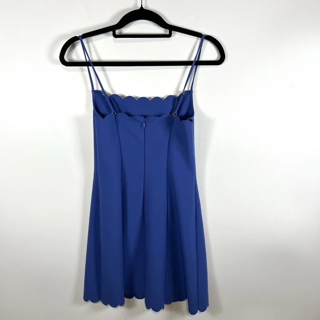 Likely Lolita Scalloped Mini Dress Blue Women’s  Size 2 Designer Party‎ Feminine - Image 5