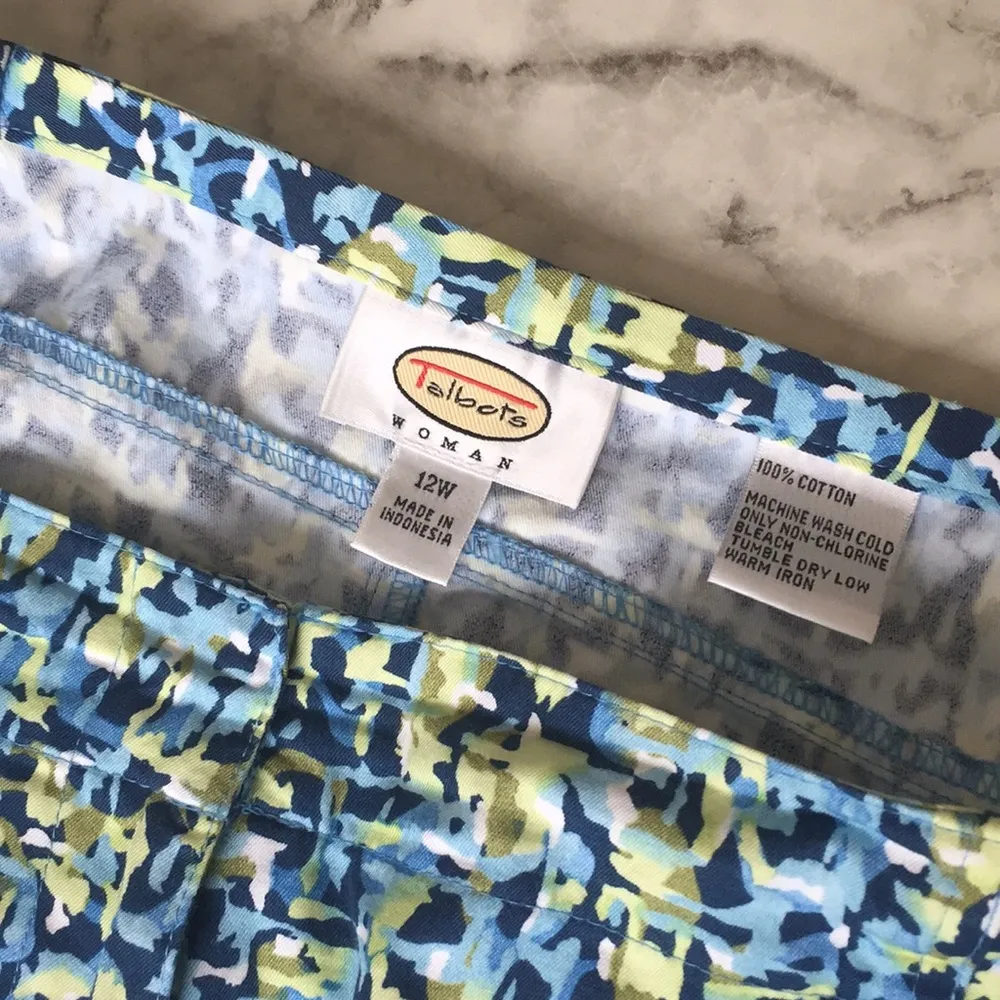 Vintage Talbots pretty cotton patterned light skirt - Image 6