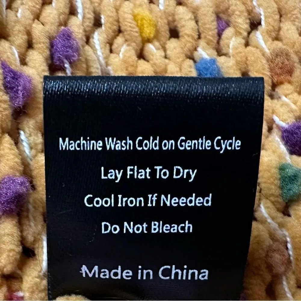 POL Yellow Confetti Dot Knit Sweater - Image 13