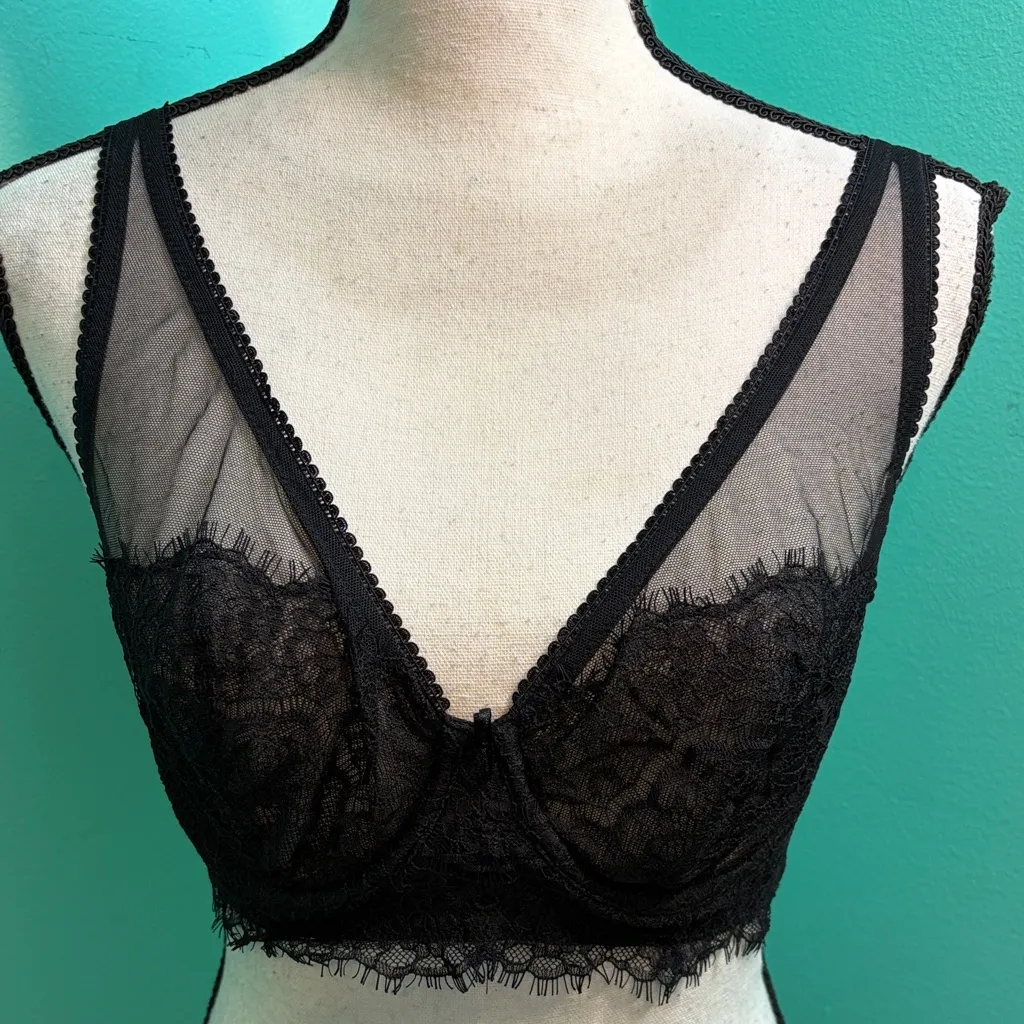Victoria's Secret  Black Lace Bra Set - Image 2