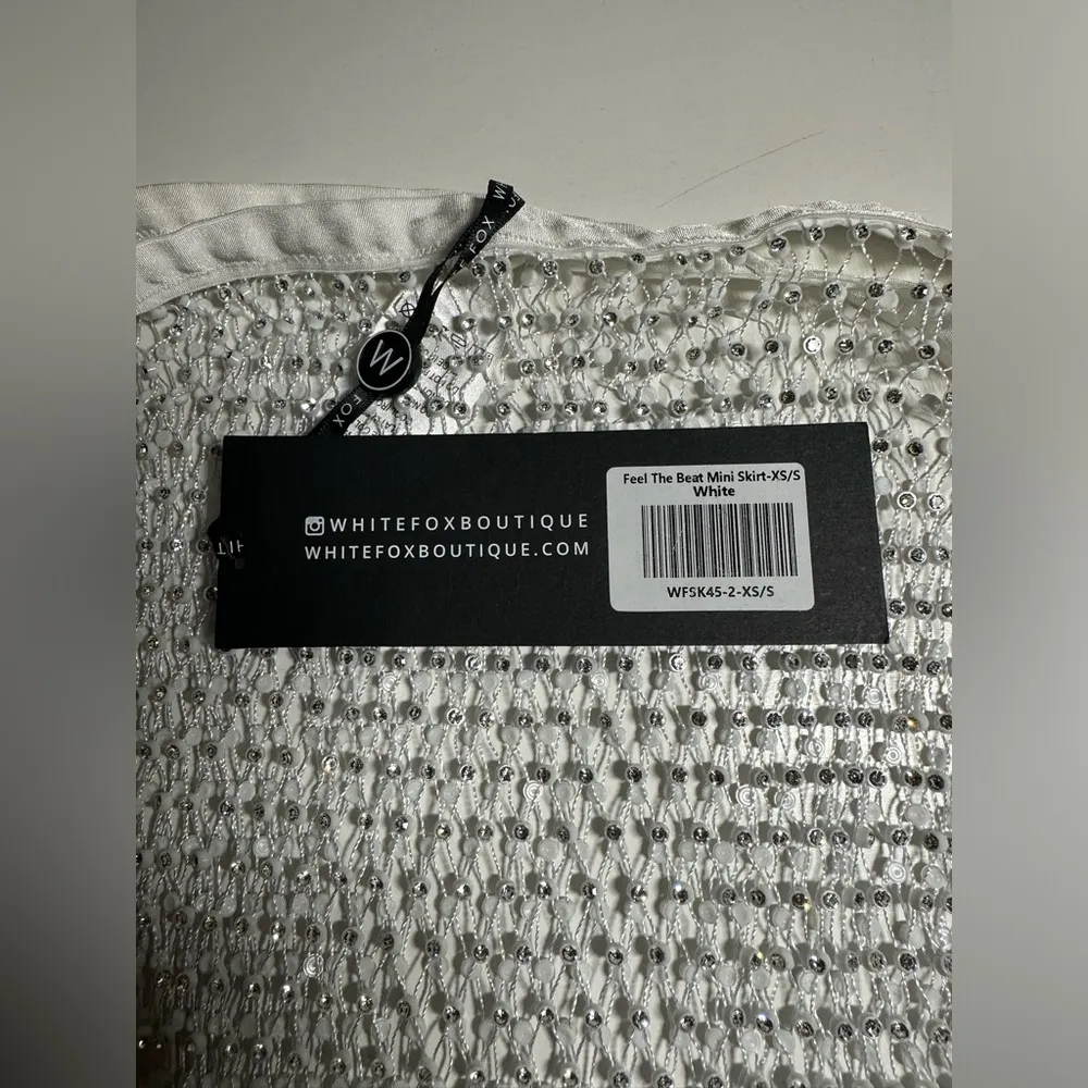 Feel the Beat Mini Skirt White - Image 13