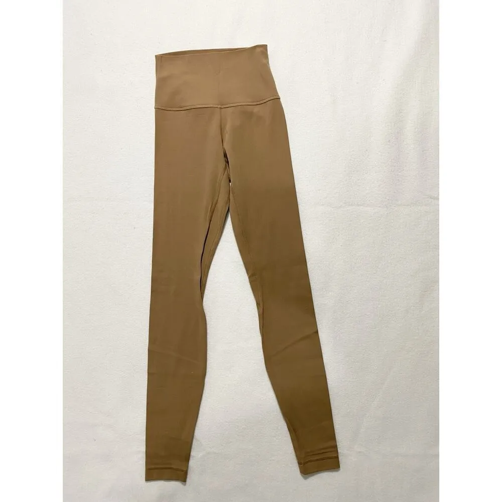 Lululemon Align Pant 28” Leggings Size 2 Brown Camel Tan High Rise Yoga Pants - Image 5