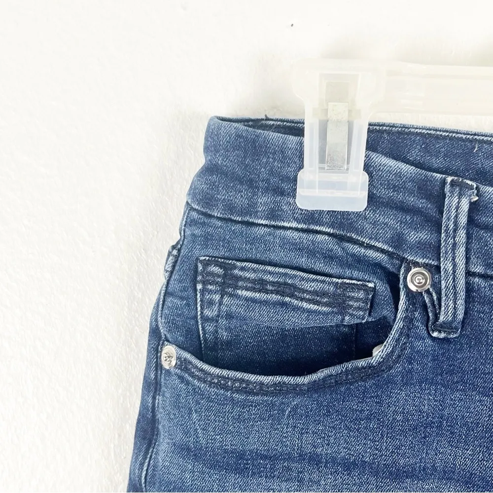 GOOD AMERICAN Organic Cotton Blend Good Legs Raw Hem Jeans, Size 28 - Image 13