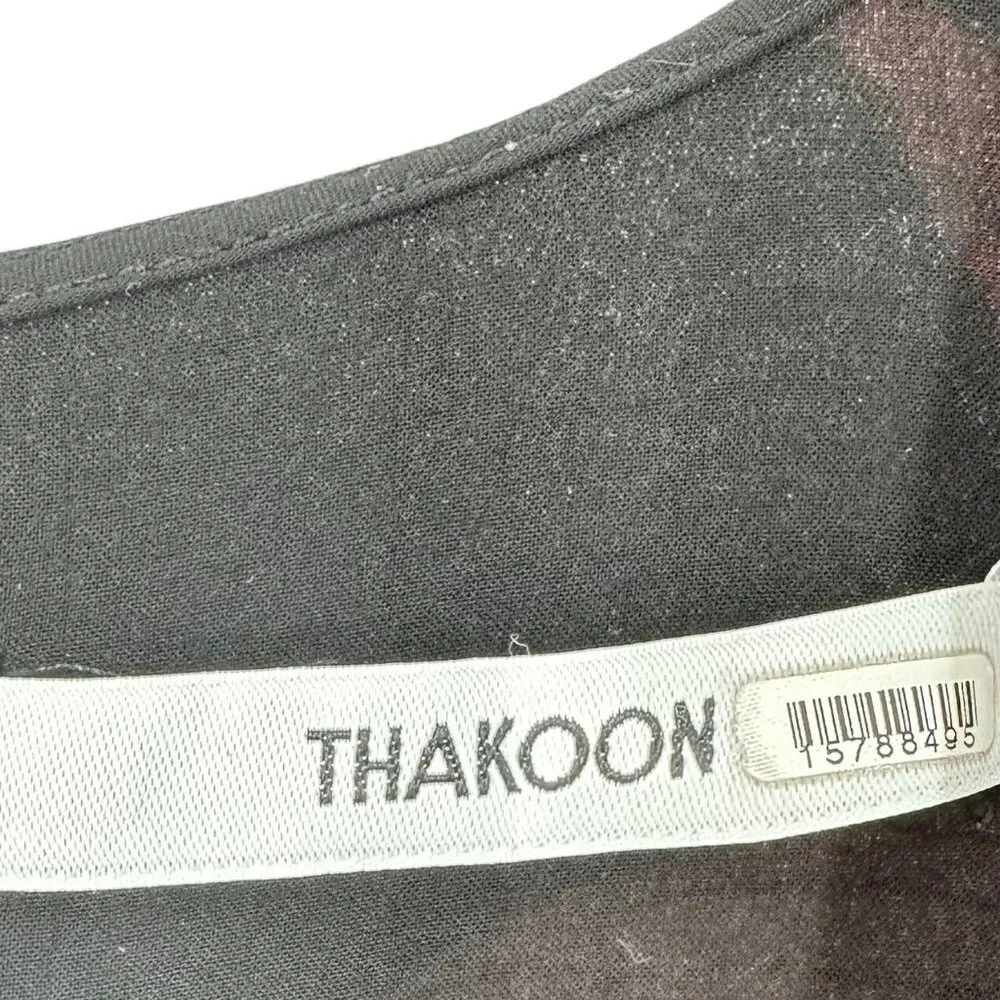 Thakoon Black and Orange Floral Ruffle Romper Size 8 - Image 9