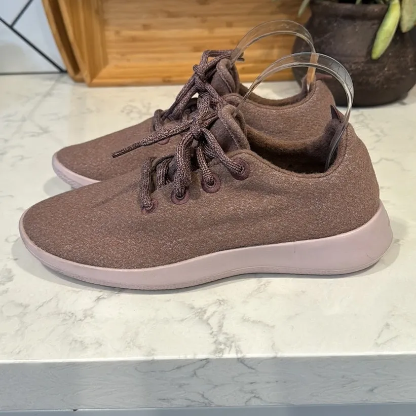 Allbirds Wool Runners Women's Running Shoes merino Wool Rose Pink l size 7 - Image 5