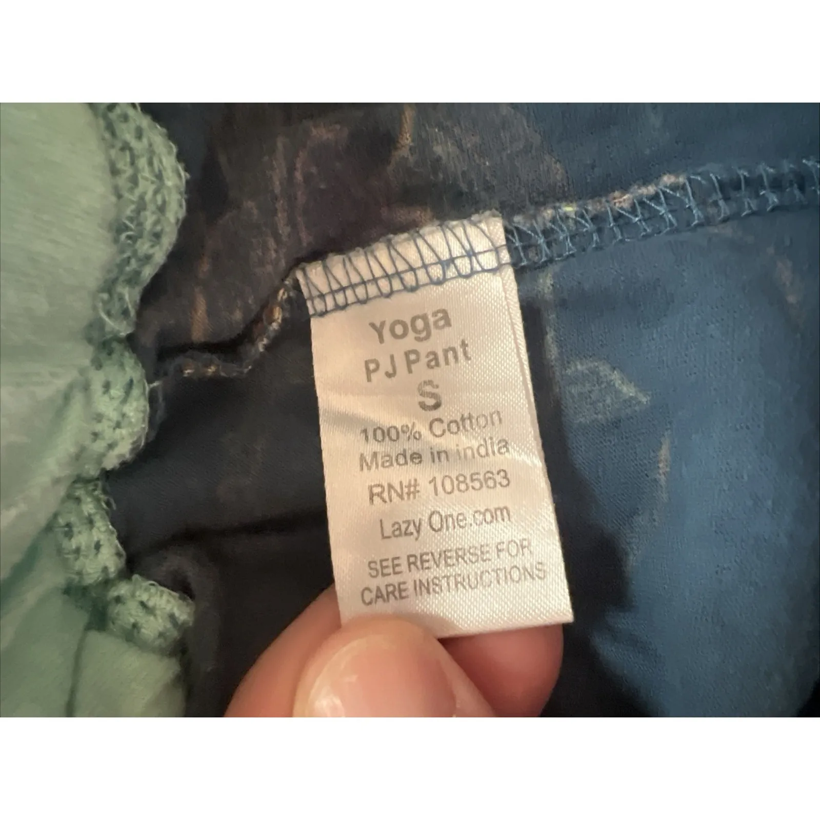 Lazy‎ One Women's Pajama Pants Otters Otterly Exhausted Alaska Sz Sm Aquarium - Image 5