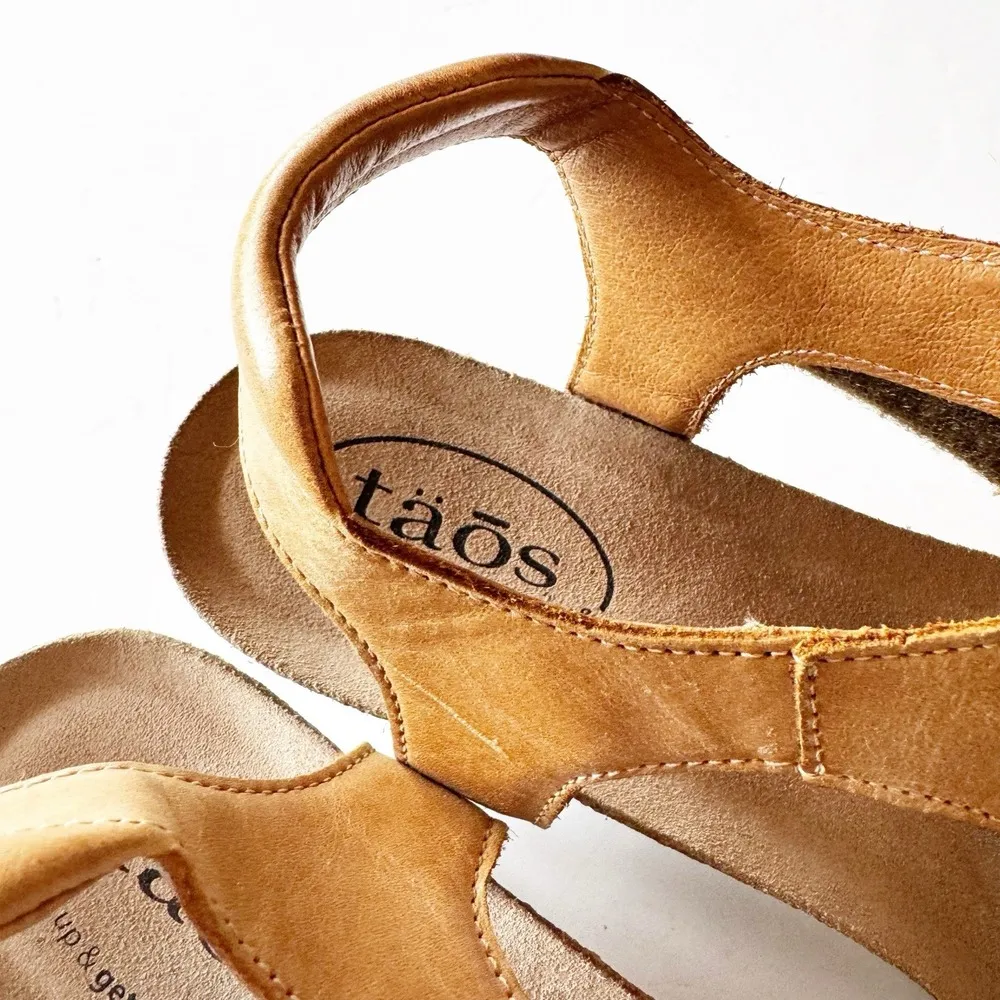 Taos Sheila Women's 10.5 Tan Leather T - Image 8