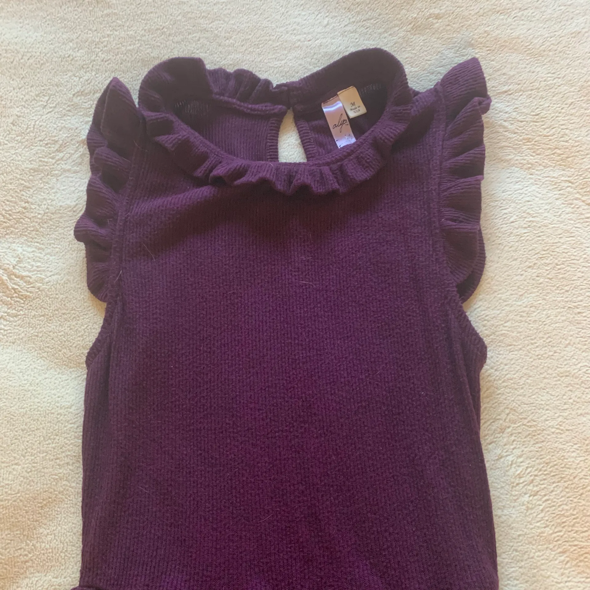 Francesca’s Alya Purple Dress with Ruffles - Image 3
