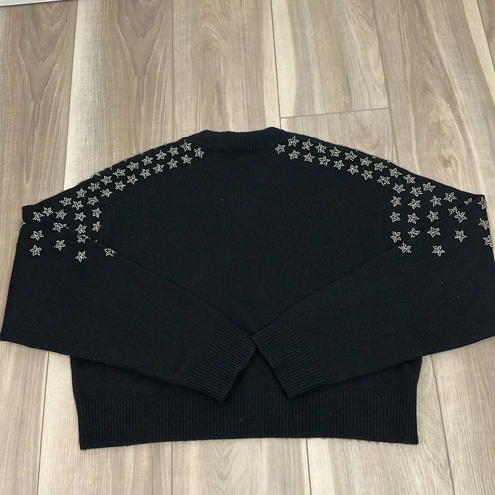 The kooples Paris wool cashmere embellished star sweater size XS - Image 6
