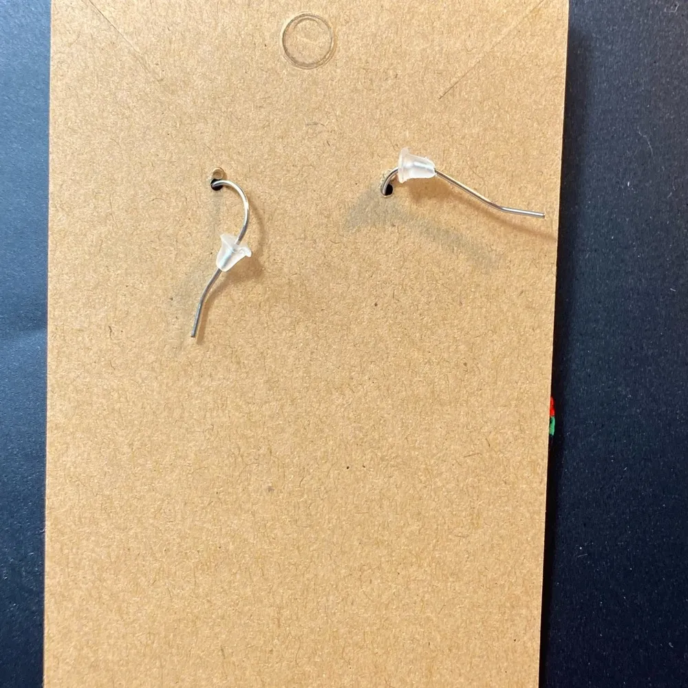 Mrs Grinch Round Dangle Pierced Earrings New - Image 2