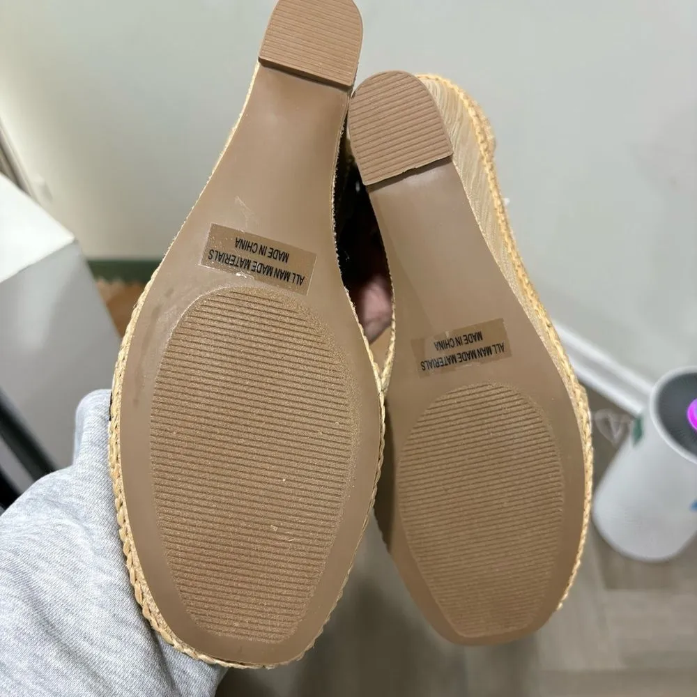 DV Dolce Vita Women's Hill Heeled Wedge Platform Sandal Size 11 Black - Image 6