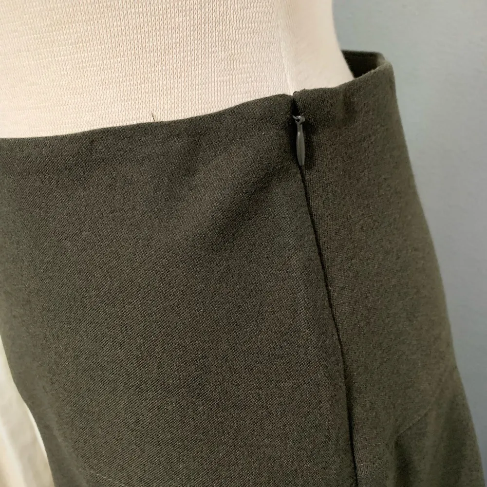 Zara New Women Limited Edition Khaki High Waisted Midi Skirt‎ Size Small - Image 10