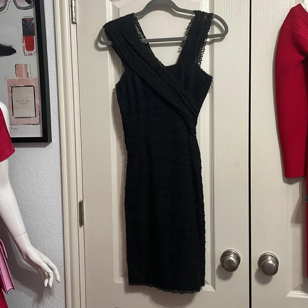 💙💖 Alexander Wang Black Spider Lace Bandage Dress - Image 4