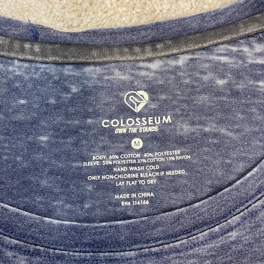 Colosseum Notre Dame Irish Long Sleeve Raglan Shirt Size M - Image 4