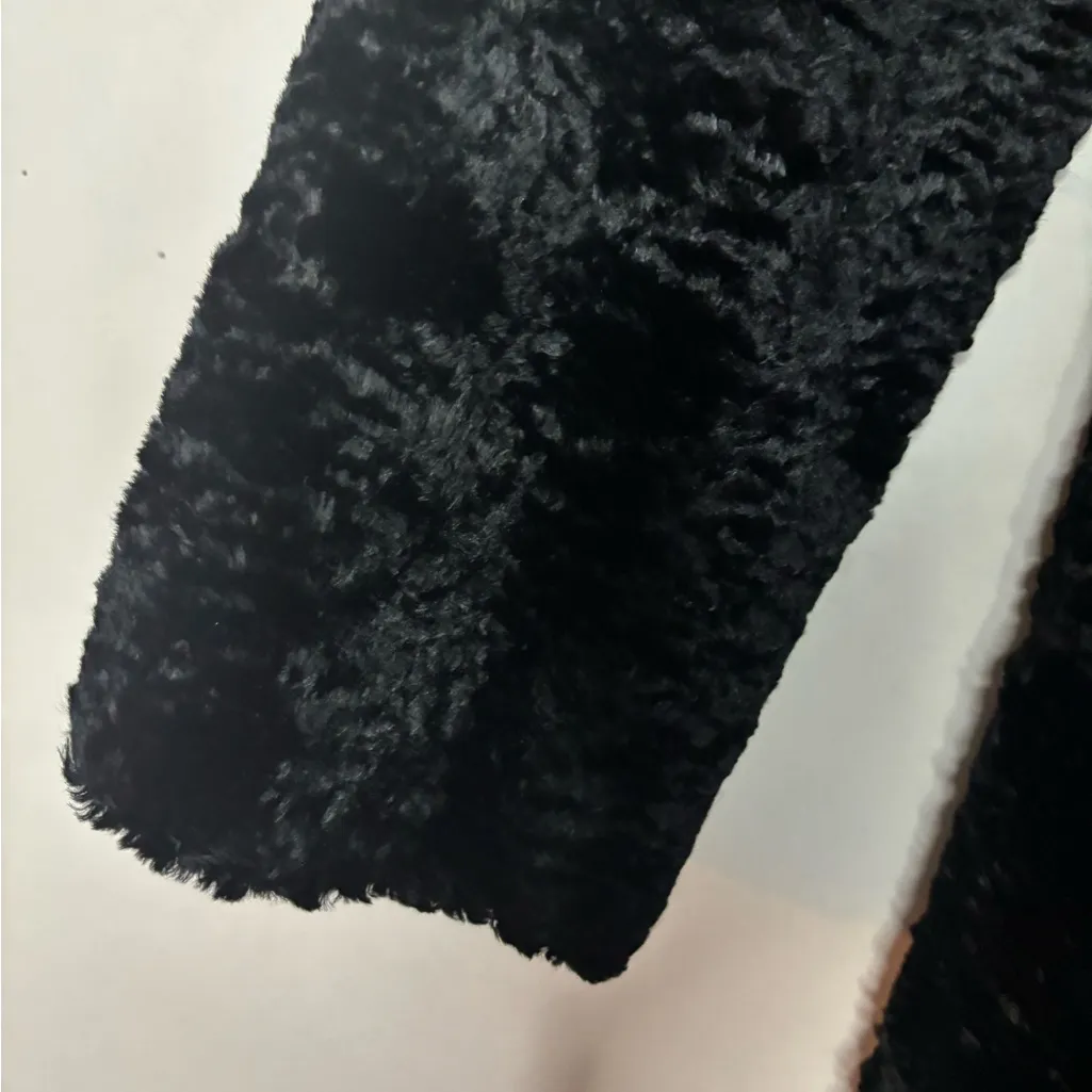 H&M Women’s Black Teddy Bear Jacket Coat Size 8 - Image 15