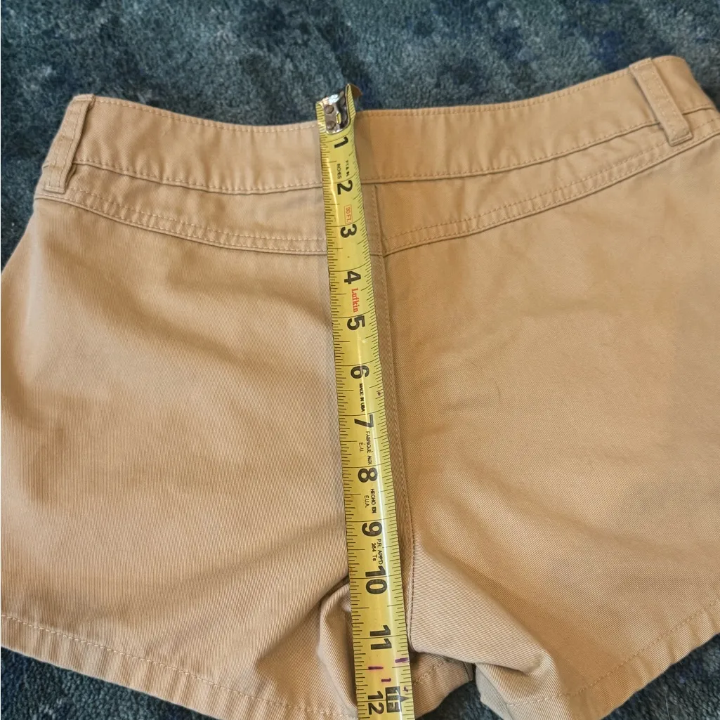 Volcom Khaki Chino Shorts Women’s 26 Coastal Cool Retro Preppy Surf Girl Beach - Image 7