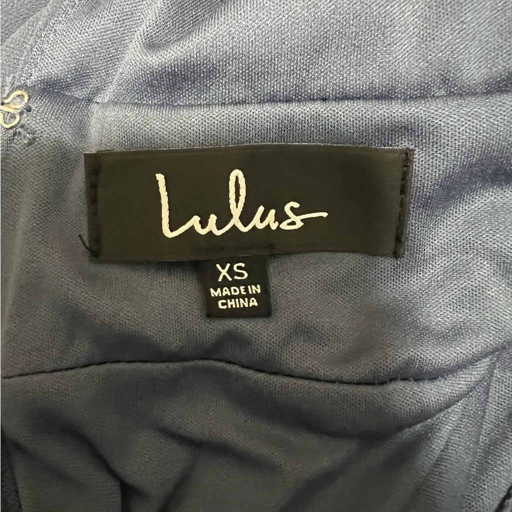 Lulu's Dress Denim Blue Heavenly Hues Maxi Dress Size xs‎ - Image 7