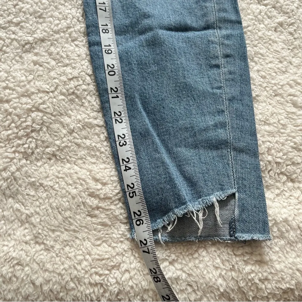 MOTHER Denim Womens The Looker Ankle Step Fray Jeans Exposed Secret Sister Sz 27 Blue - Image 11