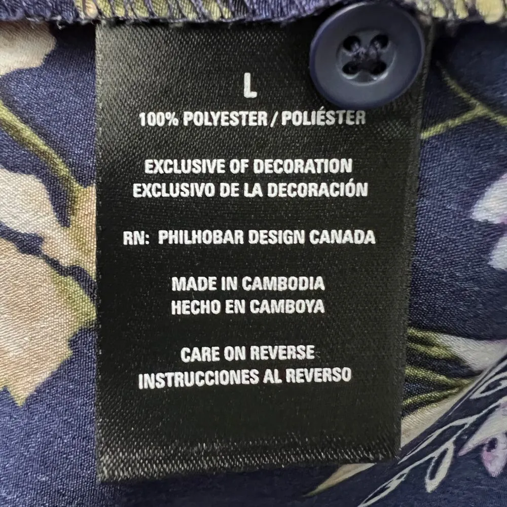 Nicole Miller Womens Dress Large Floral Midi Summer Graduation Party Event Beach - Image 8