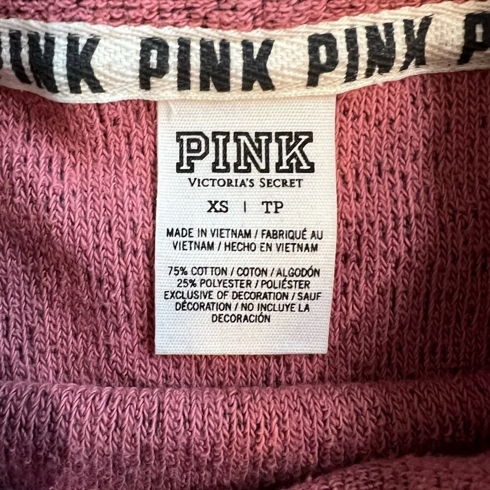 PINK dusty rose mock neck sweater/sweatshirt, size XS.  LOVE PINK - Image 10